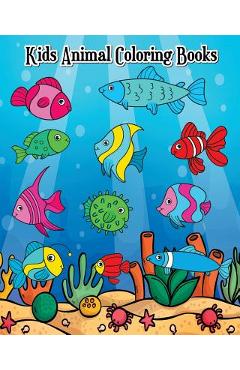 Coperta cărții 'Kids Animal Coloring Books: The Deep Dive Underwater Ocean Coloring Book (Jumbo Coloring Book) - Jayden Wendon'