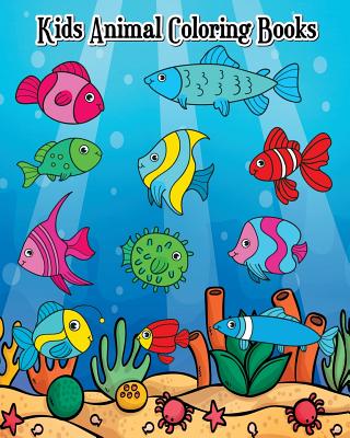 Coperta cărții 'Kids Animal Coloring Books: The Deep Dive Underwater Ocean Coloring Book (Jumbo Coloring Book) - Jayden Wendon'