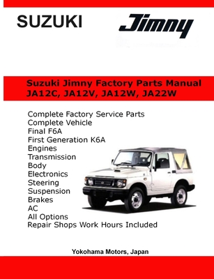 Suzuki Jimny English Factory Parts Manual JA12, JA22W Series - James Danko