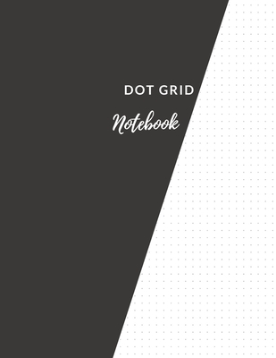 Dot Grid Notebook: Elegant Black Dotted Notebook/JournalLarge (8.5 x 11) Dot Grid Composition Notebook - Adil Daisy