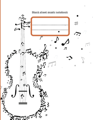 Coperta cărții 'Blank sheet music notebook - Mario M'bloom'