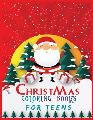 christmas coloring books for teens: Activity Coloring Book for Adults and Teens 40 + Pages 1 design per sheet: 8.5x 11 Inches - Second Language Journal