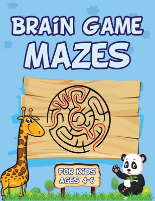 Brain Game Mazes For Kids Ages 4-6: Best maze workbook for kids. This maze activity books for kids is perfect to keep kids brain sharp. Great for skil - Printouch Studio