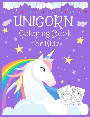 Unicorn coloring book for kids.: 8.5X11 inch & 61 pages Super cute unicorn active coloring book for kids, teens, age 4-8, age 8-12. - Blue Moon Press House