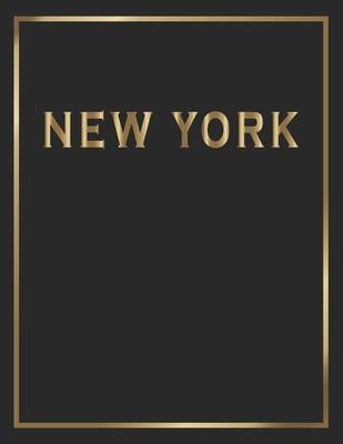 New York: Gold and Black Decorative Book - Perfect for Coffee Tables, End Tables, Bookshelves, Interior Design & Home Staging Ad - Contemporary Interior Styling