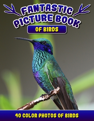 Fantastic Picture Book of Birds. 40 Color Photos of Birds: Bird Names Picture Book Gift for Adults with Alzheimer's or Dementia. - Rodrick Madison