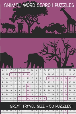 Animal Word Search Puzzles: Great Travel Size, 50 Seek and Find, Word Circle Pencil Puzzles for Kids and Adults - Puzzle Peace
