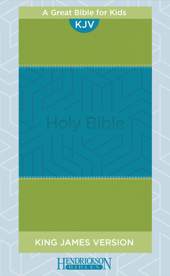 KJV Kids Bible, Flexisoft (Red Letter, Imitation Leather, Blue/Green) - Hendrickson Publishers