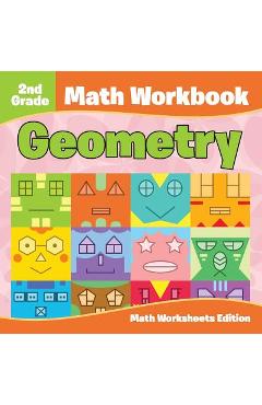 Poza produsului 2nd Grade Math Workbook: Geometry Math Worksheets Edition - Baby Professor