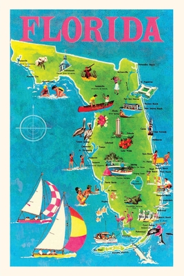 Vintage Journal Map of Florida - Found Image Press