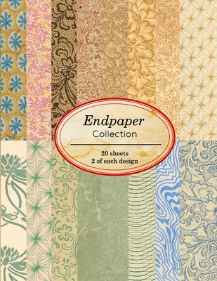 Endpaper Collection: 20 sheets of vintage endpapers for bookbinding and other paper crafting projects - Ilopa Journals