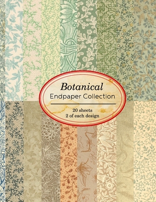 Botanical Endpaper Collection: 20 sheets of vintage endpapers for bookbinding and other paper crafting projects - Ilopa Journals