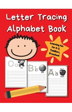 Poza produsului Letter Tracing Alphabet Book: ABC Learning Book for Kids - Toddlers, Preschool, K-2 - Red - Smart Kids Printing Press