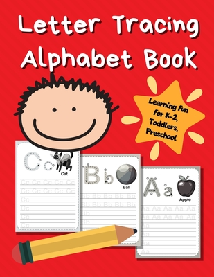 Letter Tracing Alphabet Book: ABC Learning Book for Kids - Toddlers, Preschool, K-2 - Red - Smart Kids Printing Press
