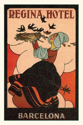 Vintage Journal Regina Hotel Poster, Dutch Woman with Bird's Nest - Found Image Press