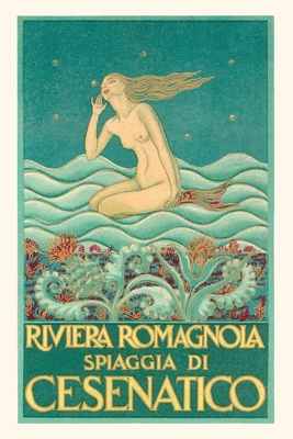 Vintage Journal Art Deco Listening Mermaid - Found Image Press