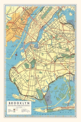 Vintage Journal Map of Brooklyn, New York - Found Image Press