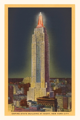 Vintage Journal Night, Empire State Building, New York City - Found Image Press