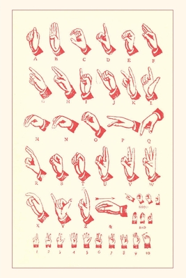 Vintage Journal Sign Language Alphabet - Found Image Press