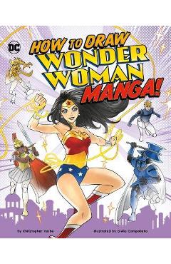 Coperta cărții 'How to Draw Wonder Woman Manga! - Giulia Campobello'