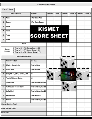 Kismet Score Sheets: kismet Score pad makes it easy to score your game, Size 8.5 x 11 Inch, 120 Pages - Joseph Okeniyi