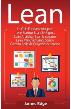 Coperta cărții 'Lean: La Guía Fundamental para Lean Startup, Lean Six Sigma, Lean Analytics, Lean Enterprise, Lean Manufacturing,'
