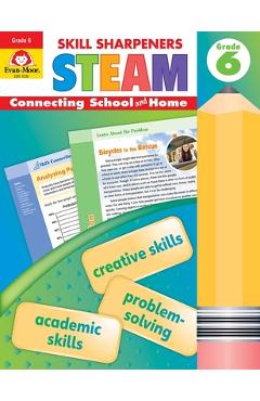 Coperta cărții 'Skill Sharpeners: Steam, Grade 6 Workbook - Evan-moor Corporation'