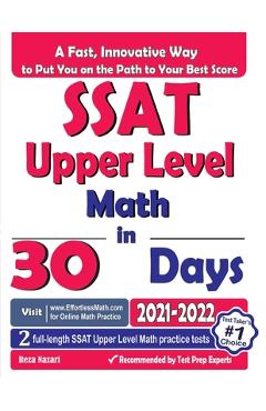 SSAT Upper Level Math in 30 Days: The Most Effective SSAT Upper Level Math Crash Course