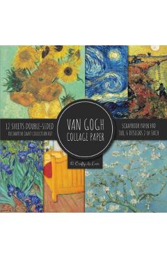 Van Gogh Collage Paper for Scrapbooking: Famous Paintings, Fine Art Prints, Vintage Crafts Decorative Paper - Crafty As Ever