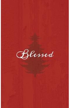 Coperta cărții 'Blessed: A Red Hardcover Decorative Book for Decoration with Spine Text to Stack on Bookshelves, Decorate Coffee'
