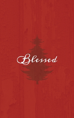 Blessed: A Red Hardcover Decorative Book for Decoration with Spine Text to Stack on Bookshelves, Decorate Coffee Tables, Christ - Murre Book Decor