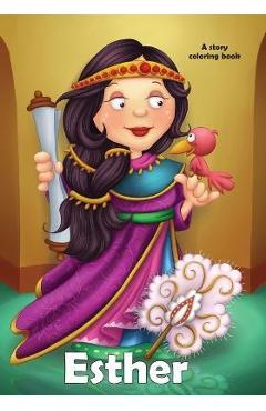 Coperta cărții 'Esther Coloring Book: A story coloring book - Agnes De Bezenac'