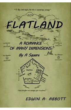 Coperta cărții 'Flatland: A Romance of Many Dimensions (by a Square) - Edwin A. Abbot'