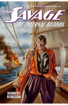 Coperta cărții 'Doc Savage: The Infernal Buddha - Lester Dent'