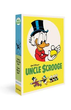 Coperta cărții 'Walt Disney's Uncle Scrooge Gift Box Set: Only a Poor Old Man & the Seven Cities of Gold: Vols. 12 & 14 - Carl Barks'