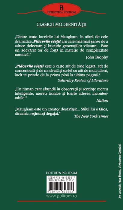 Placerile vietii - W. Somerset Maugham