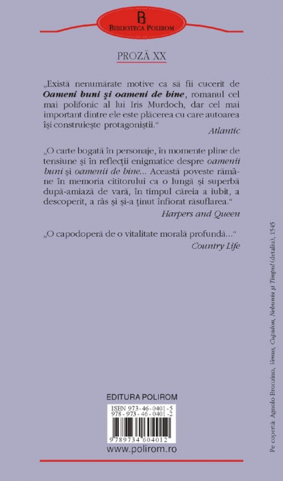 Coperta cărții 'Oameni buni si oameni de bine - Iris Murdoch'