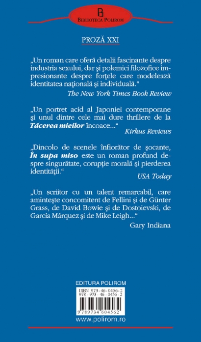 Coperta cărții 'In supa miso - Ryu Murakami'