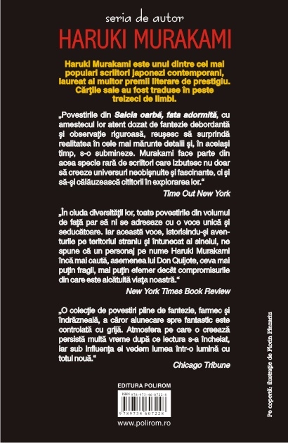 Coperta cărții 'Salcia oarba, fata adormita - Haruki Murakami'