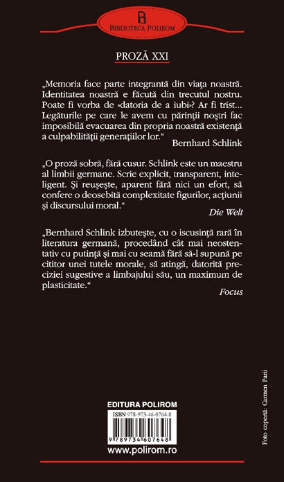 Coperta cărții 'Intoarcerea acasa - Bernhard Schlink'