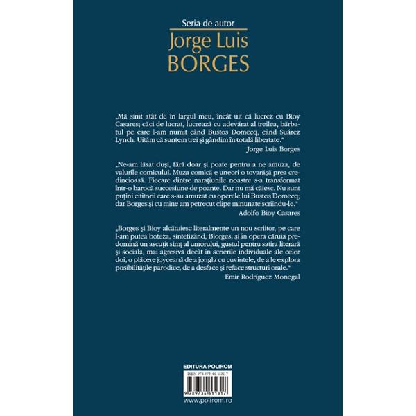 Carti scrise in doi - Jorge Luis Borges - Adolfo Bioy Casares - Carte Legata