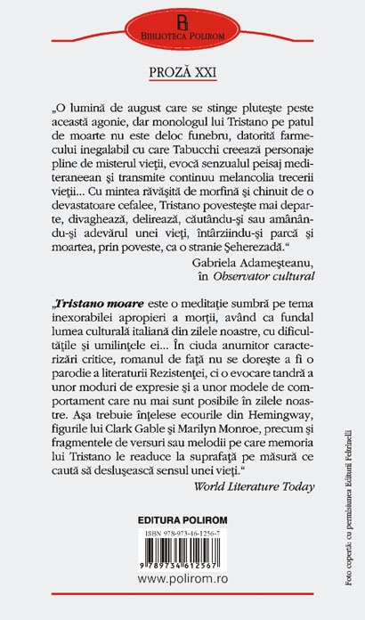 Tristano moare - Antonio Tabucchi