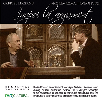 Coperta cărții 'Audiobook CD - Inapoi La Argument - Gabriel Liiceanu, Horia-Roman Patapievici'
