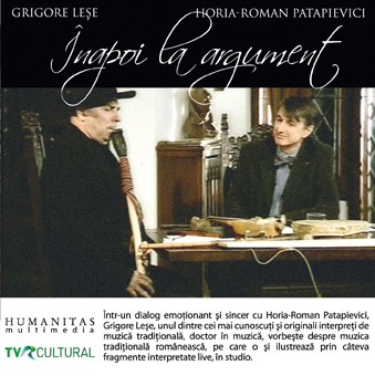 Coperta cărții 'Audiobook CD - Inapoi La Argument - Grigore Lese, Horia-Roman Patapievici'