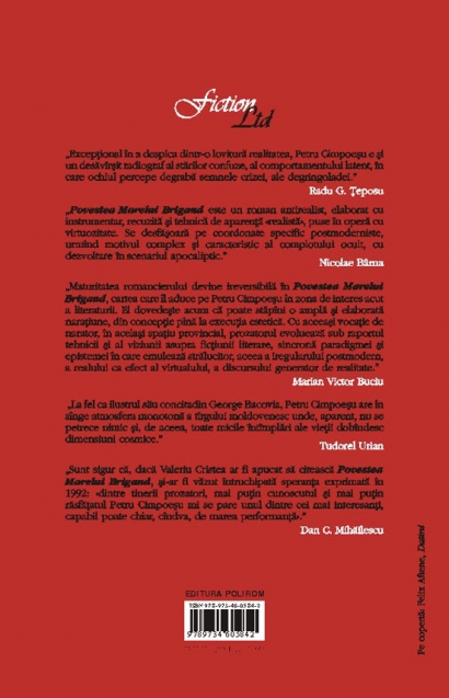 Coperta cărții 'Povestea marelui brigand - Petru Cimpoesu'