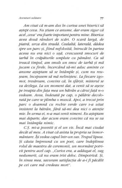 Coperta cărții 'Aventuri solitare - Octavian Paler'