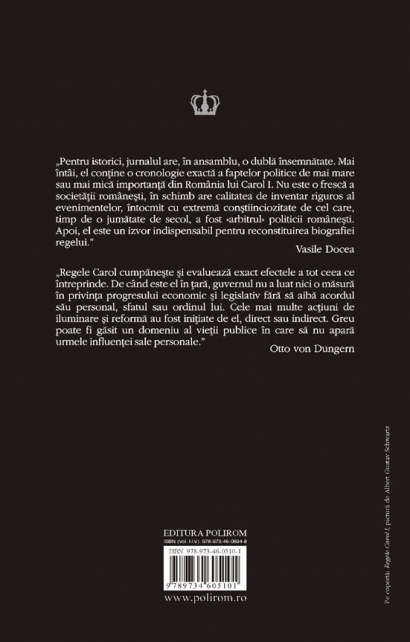 Coperta cărții 'Jurnal vol. 1 (1881-1887) - Carol I al Romaniei'