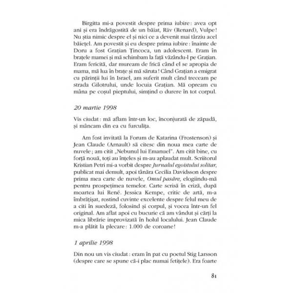 Jurnal suedez IV (1997-2002) - Gabriela Melinescu