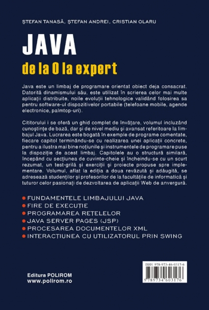 Java de la 0 la expert cartonat - Stefan Tanasa, Cristian Olaru, Stefan Andrei