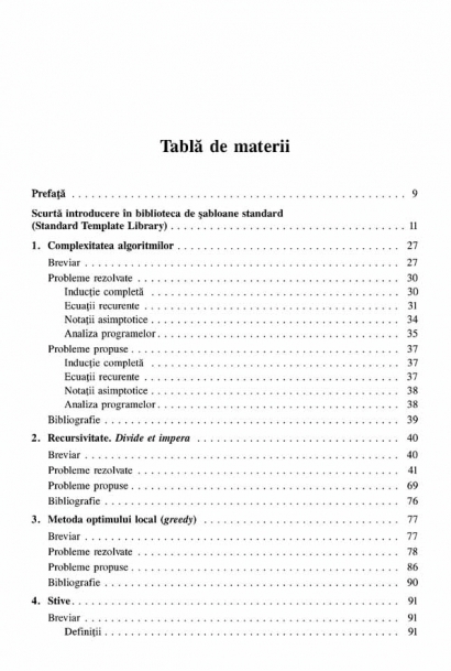 Structuri de date si algoritmi. Aplicatii in C++ folosind STL